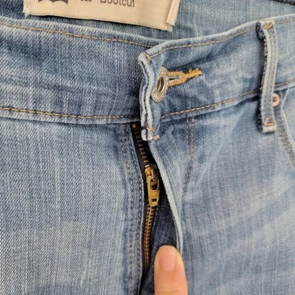 Levis Bootcut Jeans Womens Size 10 Blue Mid Rise Stretch Denim Classic Pockets - Picture 4 of 11